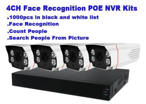 人臉辨識攝影機,數位錄影機,陌生人偵測 2 4CH POE Kits e1654927925953