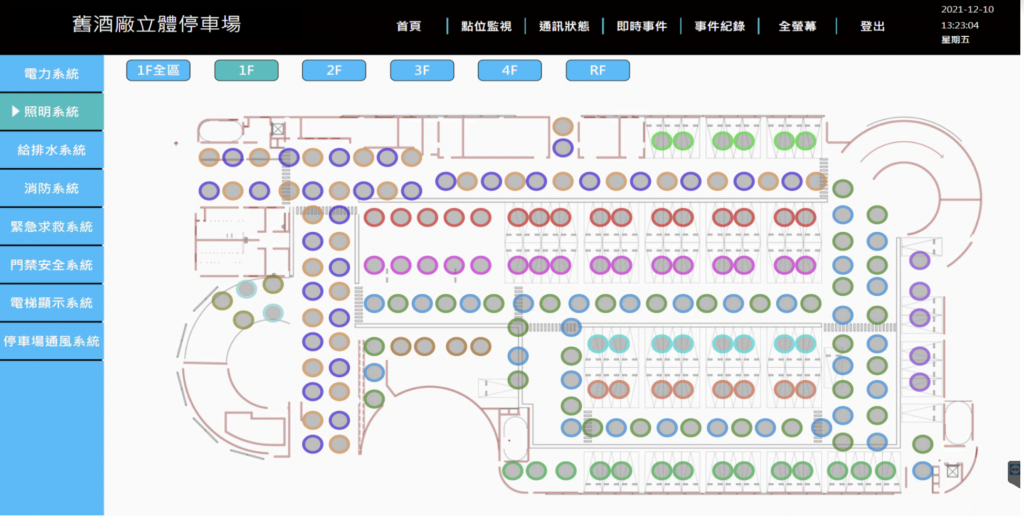 大樓監控系統截圖